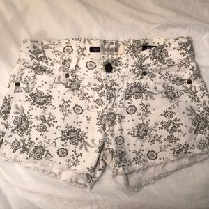 Vigold denim shorts with raw hem